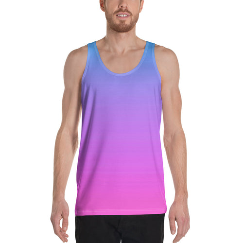 Men's Tank Top - Blue & Pink - Green Cross Clothing,  - Apparel, Clothing, T-shirts, Accessories, Wristbands, Green Cross Clothing - GreenCrossClothing.co, Green Cross Clothing - GreenCrossClothing.co