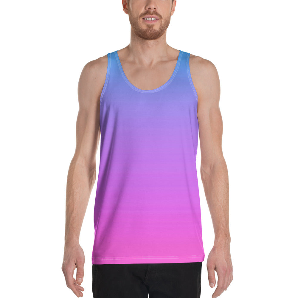 Men's Tank Top - Blue & Pink - Green Cross Clothing,  - Apparel, Clothing, T-shirts, Accessories, Wristbands, Green Cross Clothing - GreenCrossClothing.co, Green Cross Clothing - GreenCrossClothing.co