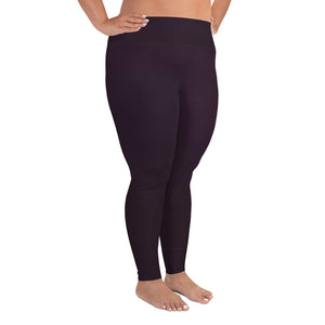 Plus Size Leggings - Black Cherry II - Green Cross Clothing,  - Apparel, Clothing, T-shirts, Accessories, Wristbands, Green Cross Clothing - GreenCrossClothing.co, Green Cross Clothing - GreenCrossClothing.co