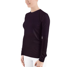 Load image into Gallery viewer, Women&#39;s Sun &amp; Rash Guard - Black Cherry II - Green Cross Clothing, Ladies&#39; S &amp; R Guard - Apparel, Clothing, T-shirts, Accessories, Wristbands, Green Cross Clothing - GreenCrossClothing.co, Green Cross Clothing - GreenCrossClothing.co