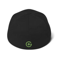 Load image into Gallery viewer, Embroidered Premium FlexFit Cap - Green Cross - Green Cross Clothing, Green Cross Hat - Apparel, Clothing, T-shirts, Accessories, Wristbands, Green Cross Clothing - GreenCrossClothing.co, Green Cross Clothing - GreenCrossClothing.co