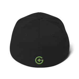 Embroidered Premium FlexFit Cap - Green Cross - Green Cross Clothing, Green Cross Hat - Apparel, Clothing, T-shirts, Accessories, Wristbands, Green Cross Clothing - GreenCrossClothing.co, Green Cross Clothing - GreenCrossClothing.co