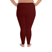 Load image into Gallery viewer, Plus Size Leggings - Pomegranate II - Green Cross Clothing,  - Apparel, Clothing, T-shirts, Accessories, Wristbands, Green Cross Clothing - GreenCrossClothing.co, Green Cross Clothing - GreenCrossClothing.co