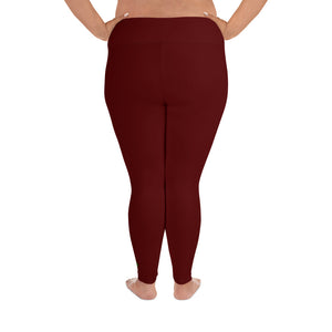 Plus Size Leggings - Pomegranate II - Green Cross Clothing,  - Apparel, Clothing, T-shirts, Accessories, Wristbands, Green Cross Clothing - GreenCrossClothing.co, Green Cross Clothing - GreenCrossClothing.co