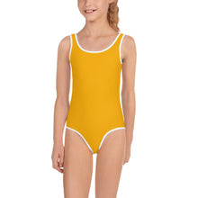 Load image into Gallery viewer, Kids Girls&#39; Swimsuit - Tangerine - Green Cross Clothing,  - Apparel, Clothing, T-shirts, Accessories, Wristbands, Green Cross Clothing - GreenCrossClothing.co, Green Cross Clothing - GreenCrossClothing.co