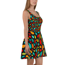 Load image into Gallery viewer, Skater Dress - Colorful Drops - Green Cross Clothing,  - Apparel, Clothing, T-shirts, Accessories, Wristbands, Green Cross Clothing - GreenCrossClothing.co, Green Cross Clothing - GreenCrossClothing.co