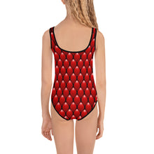 Load image into Gallery viewer, Kids Girls' Swimsuit - Red Dragon - Green Cross Clothing,  - Apparel, Clothing, T-shirts, Accessories, Wristbands, Green Cross Clothing - GreenCrossClothing.co, Green Cross Clothing - GreenCrossClothing.co