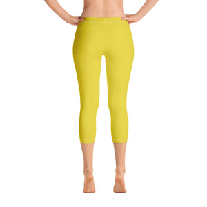 Capri Leggings - Meyer Lemon II - Green Cross Clothing,  - Apparel, Clothing, T-shirts, Accessories, Wristbands, Green Cross Clothing - GreenCrossClothing.co, Green Cross Clothing - GreenCrossClothing.co