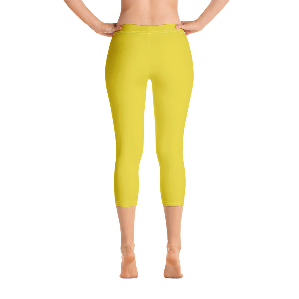 Capri Leggings - Meyer Lemon II - Green Cross Clothing,  - Apparel, Clothing, T-shirts, Accessories, Wristbands, Green Cross Clothing - GreenCrossClothing.co, Green Cross Clothing - GreenCrossClothing.co