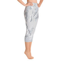 Load image into Gallery viewer, Yoga Capri Leggings - Grey Camo - Green Cross Clothing,  - Apparel, Clothing, T-shirts, Accessories, Wristbands, Green Cross Clothing - GreenCrossClothing.co, Green Cross Clothing - GreenCrossClothing.co