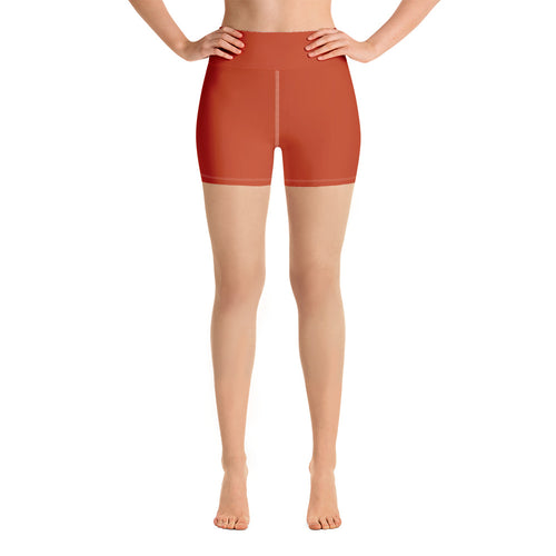 Yoga Shorts - Blood Orange - Green Cross Clothing,  - Apparel, Clothing, T-shirts, Accessories, Wristbands, Green Cross Clothing - GreenCrossClothing.co, Green Cross Clothing - GreenCrossClothing.co