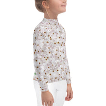 Load image into Gallery viewer, Kids Girls&#39; Sun &amp; Rash Guard - Cherry Blossoms - Green Cross Clothing,  - Apparel, Clothing, T-shirts, Accessories, Wristbands, Green Cross Clothing - GreenCrossClothing.co, Green Cross Clothing - GreenCrossClothing.co