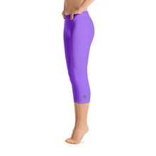 Load image into Gallery viewer, Capri Leggings - Ultraviolet - Green Cross Clothing,  - Apparel, Clothing, T-shirts, Accessories, Wristbands, Green Cross Clothing - GreenCrossClothing.co, Green Cross Clothing - GreenCrossClothing.co