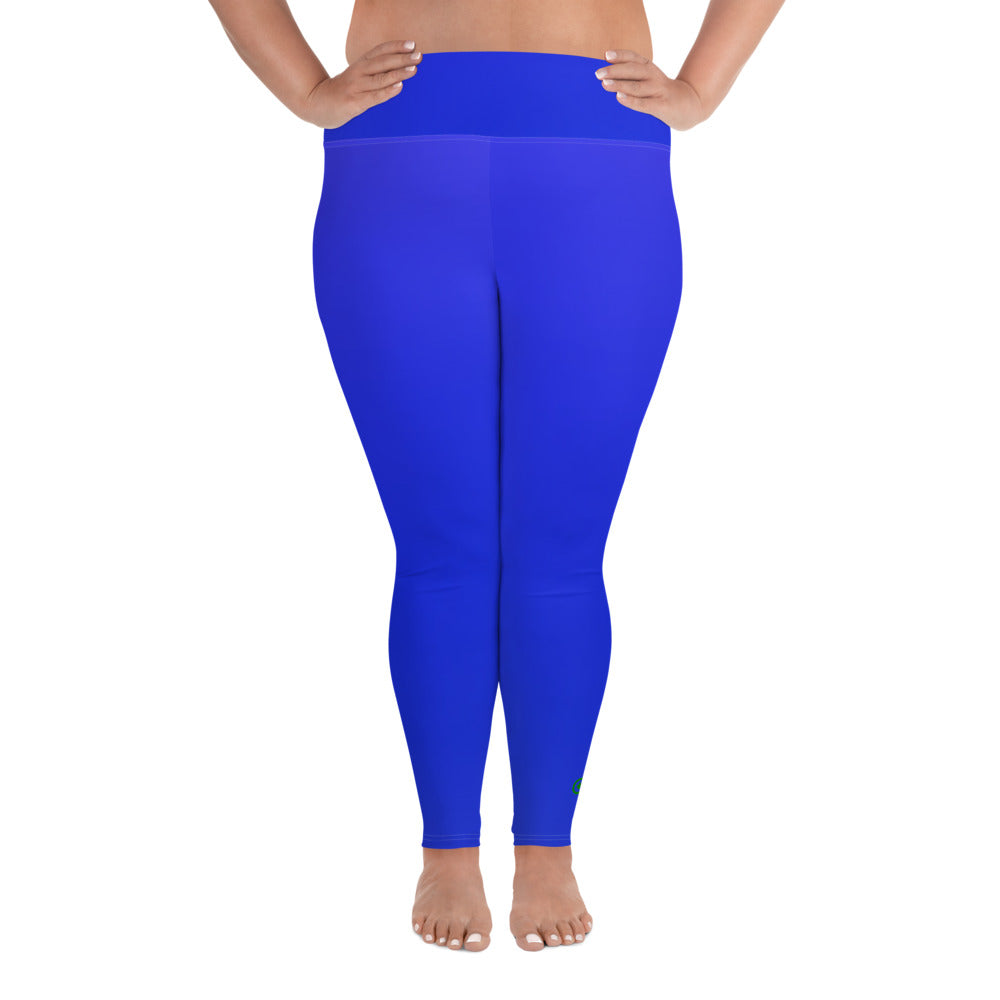 Plus Size Leggings - Earth Blue - Green Cross Clothing,  - Apparel, Clothing, T-shirts, Accessories, Wristbands, Green Cross Clothing - GreenCrossClothing.co, Green Cross Clothing - GreenCrossClothing.co