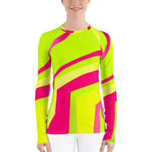 Load image into Gallery viewer, Women&#39;s Sun &amp; Rash Guard - Neon - Green Cross Clothing,  - Apparel, Clothing, T-shirts, Accessories, Wristbands, Green Cross Clothing - GreenCrossClothing.co, Green Cross Clothing - GreenCrossClothing.co