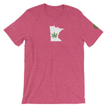Load image into Gallery viewer, CBD T-Shirt - Minnesota - Green Cross Clothing, State T-shirt - Apparel, Clothing, T-shirts, Accessories, Wristbands, Green Cross Clothing - GreenCrossClothing.co, Green Cross Clothing - GreenCrossClothing.co