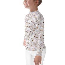 Load image into Gallery viewer, Kids Girls&#39; Sun &amp; Rash Guard - Cherry Blossoms - Green Cross Clothing,  - Apparel, Clothing, T-shirts, Accessories, Wristbands, Green Cross Clothing - GreenCrossClothing.co, Green Cross Clothing - GreenCrossClothing.co