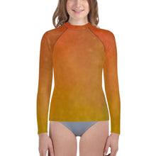 Load image into Gallery viewer, Youth Girls&#39; Sun &amp; Rash Guard - Mango II - Green Cross Clothing,  - Apparel, Clothing, T-shirts, Accessories, Wristbands, Green Cross Clothing - GreenCrossClothing.co, Green Cross Clothing - GreenCrossClothing.co