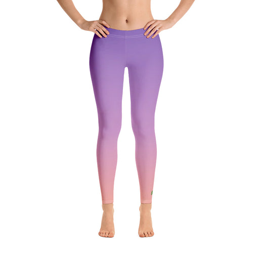 Leggings - Purple & Peach - Green Cross Clothing,  - Apparel, Clothing, T-shirts, Accessories, Wristbands, Green Cross Clothing - GreenCrossClothing.co, Green Cross Clothing - GreenCrossClothing.co