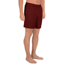 Load image into Gallery viewer, Men&#39;s Athletic Shorts - Pomegranate II - Green Cross Clothing,  - Apparel, Clothing, T-shirts, Accessories, Wristbands, Green Cross Clothing - GreenCrossClothing.co, Green Cross Clothing - GreenCrossClothing.co