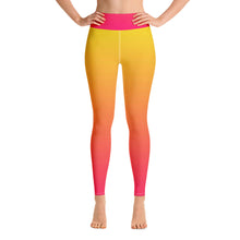 Load image into Gallery viewer, Yoga Leggings - Yellow &amp; Red Raspberry - Green Cross Clothing,  - Apparel, Clothing, T-shirts, Accessories, Wristbands, Green Cross Clothing - GreenCrossClothing.co, Green Cross Clothing - GreenCrossClothing.co