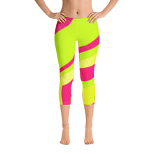 Load image into Gallery viewer, Capri Leggings - Neon - Green Cross Clothing,  - Apparel, Clothing, T-shirts, Accessories, Wristbands, Green Cross Clothing - GreenCrossClothing.co, Green Cross Clothing - GreenCrossClothing.co