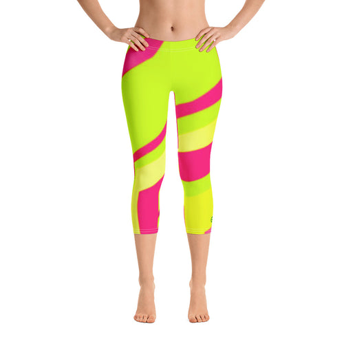 Capri Leggings - Neon - Green Cross Clothing,  - Apparel, Clothing, T-shirts, Accessories, Wristbands, Green Cross Clothing - GreenCrossClothing.co, Green Cross Clothing - GreenCrossClothing.co