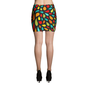 Mini Skirt - Colorful Drops - Green Cross Clothing,  - Apparel, Clothing, T-shirts, Accessories, Wristbands, Green Cross Clothing - GreenCrossClothing.co, Green Cross Clothing - GreenCrossClothing.co