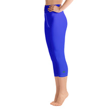 Load image into Gallery viewer, Yoga Capri Leggings - Earth Blue - Green Cross Clothing,  - Apparel, Clothing, T-shirts, Accessories, Wristbands, Green Cross Clothing - GreenCrossClothing.co, Green Cross Clothing - GreenCrossClothing.co