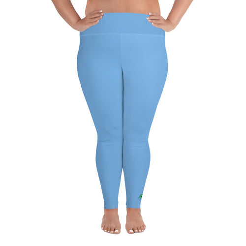 Plus Size Leggings - Blueberry - Green Cross Clothing,  - Apparel, Clothing, T-shirts, Accessories, Wristbands, Green Cross Clothing - GreenCrossClothing.co, Green Cross Clothing - GreenCrossClothing.co