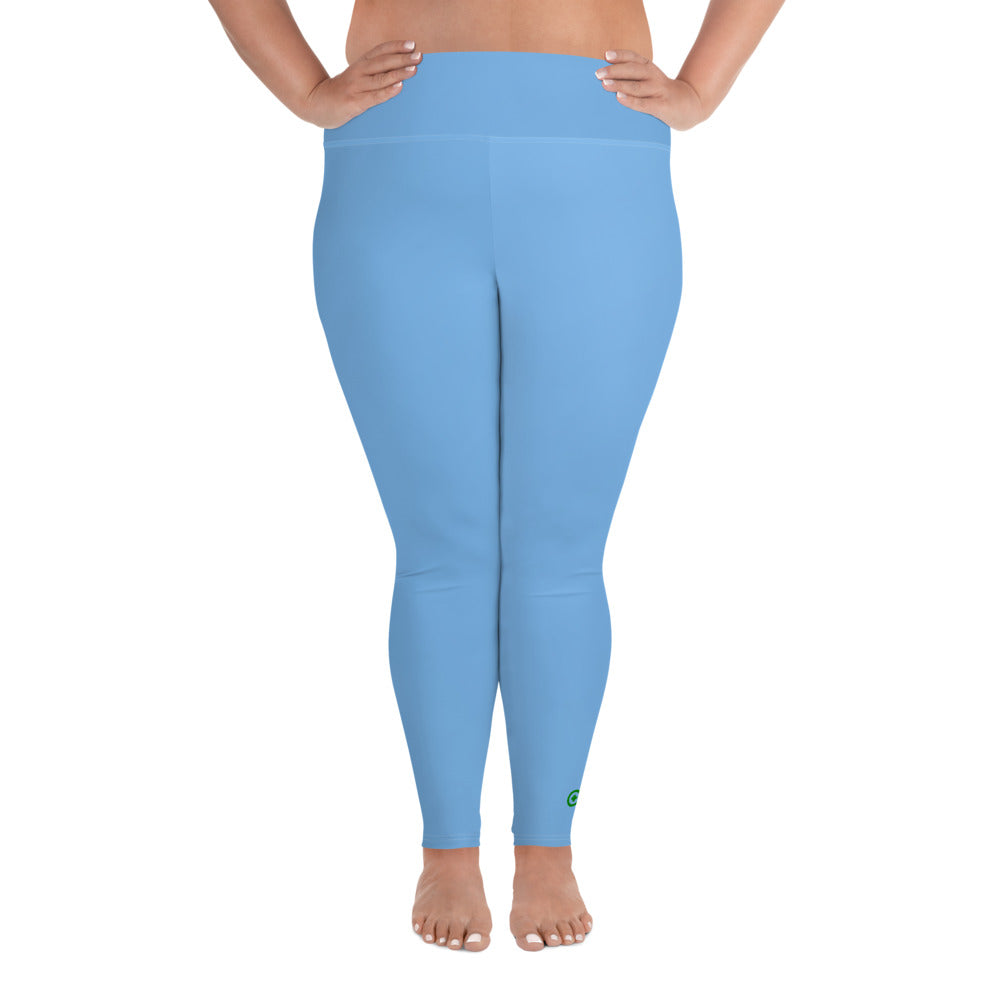 Plus Size Leggings - Blueberry - Green Cross Clothing,  - Apparel, Clothing, T-shirts, Accessories, Wristbands, Green Cross Clothing - GreenCrossClothing.co, Green Cross Clothing - GreenCrossClothing.co