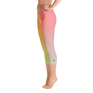 Yoga Capri Leggings - Multi - Green Cross Clothing,  - Apparel, Clothing, T-shirts, Accessories, Wristbands, Green Cross Clothing - GreenCrossClothing.co, Green Cross Clothing - GreenCrossClothing.co