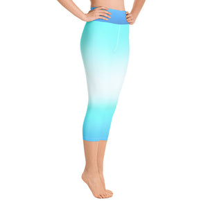 Yoga Capri Leggings - Arctic - Green Cross Clothing,  - Apparel, Clothing, T-shirts, Accessories, Wristbands, Green Cross Clothing - GreenCrossClothing.co, Green Cross Clothing - GreenCrossClothing.co