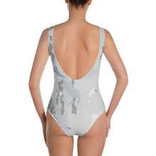 Load image into Gallery viewer, One-Piece Swimsuit - Grey Camo - Green Cross Clothing,  - Apparel, Clothing, T-shirts, Accessories, Wristbands, Green Cross Clothing - GreenCrossClothing.co, Green Cross Clothing - GreenCrossClothing.co