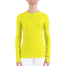 Load image into Gallery viewer, Women&#39;s Sun &amp; Rash Guard - Meyer Lemon - Green Cross Clothing,  - Apparel, Clothing, T-shirts, Accessories, Wristbands, Green Cross Clothing - GreenCrossClothing.co, Green Cross Clothing - GreenCrossClothing.co