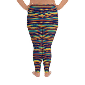 Plus Size Leggings - Tribe - Green Cross Clothing,  - Apparel, Clothing, T-shirts, Accessories, Wristbands, Green Cross Clothing - GreenCrossClothing.co, Green Cross Clothing - GreenCrossClothing.co