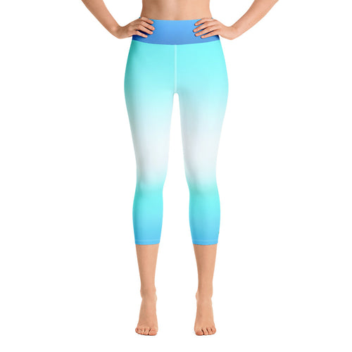 Yoga Capri Leggings - Arctic - Green Cross Clothing,  - Apparel, Clothing, T-shirts, Accessories, Wristbands, Green Cross Clothing - GreenCrossClothing.co, Green Cross Clothing - GreenCrossClothing.co