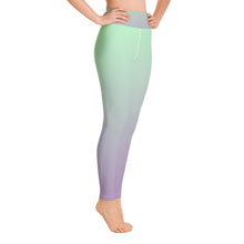 Load image into Gallery viewer, Yoga Leggings - Lilac &amp; Mint - Green Cross Clothing,  - Apparel, Clothing, T-shirts, Accessories, Wristbands, Green Cross Clothing - GreenCrossClothing.co, Green Cross Clothing - GreenCrossClothing.co