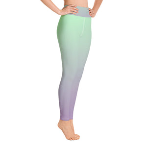 Yoga Leggings - Lilac & Mint - Green Cross Clothing,  - Apparel, Clothing, T-shirts, Accessories, Wristbands, Green Cross Clothing - GreenCrossClothing.co, Green Cross Clothing - GreenCrossClothing.co