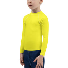 Load image into Gallery viewer, Kids Boys&#39; Sun &amp; Rash Guard - Meyer Lemon - Green Cross Clothing,  - Apparel, Clothing, T-shirts, Accessories, Wristbands, Green Cross Clothing - GreenCrossClothing.co, Green Cross Clothing - GreenCrossClothing.co