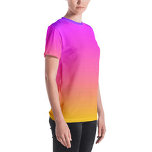 Load image into Gallery viewer, Women&#39;s T-shirt - Magenta &amp; Yellow - Green Cross Clothing,  - Apparel, Clothing, T-shirts, Accessories, Wristbands, Green Cross Clothing - GreenCrossClothing.co, Green Cross Clothing - GreenCrossClothing.co