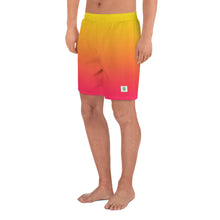 Load image into Gallery viewer, Men&#39;s Athletic Shorts - Yellow &amp; Red Raspberry - Green Cross Clothing,  - Apparel, Clothing, T-shirts, Accessories, Wristbands, Green Cross Clothing - GreenCrossClothing.co, Green Cross Clothing - GreenCrossClothing.co