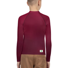 Load image into Gallery viewer, Youth Boys&#39; Sun &amp; Rash Guard - Black Cherry - Green Cross Clothing,  - Apparel, Clothing, T-shirts, Accessories, Wristbands, Green Cross Clothing - GreenCrossClothing.co, Green Cross Clothing - GreenCrossClothing.co