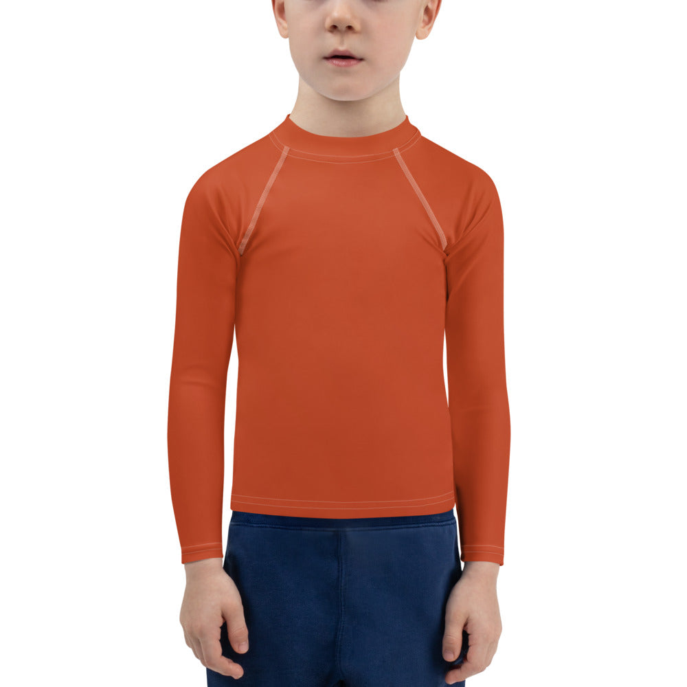 Kids Boys' Sun & Rash Guard - Blood Orange - Green Cross Clothing,  - Apparel, Clothing, T-shirts, Accessories, Wristbands, Green Cross Clothing - GreenCrossClothing.co, Green Cross Clothing - GreenCrossClothing.co
