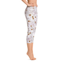 Load image into Gallery viewer, Capri Leggings - Cherry Blossoms - Green Cross Clothing,  - Apparel, Clothing, T-shirts, Accessories, Wristbands, Green Cross Clothing - GreenCrossClothing.co, Green Cross Clothing - GreenCrossClothing.co