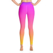 Load image into Gallery viewer, Yoga Leggings - Magenta &amp; Yellow - Green Cross Clothing,  - Apparel, Clothing, T-shirts, Accessories, Wristbands, Green Cross Clothing - GreenCrossClothing.co, Green Cross Clothing - GreenCrossClothing.co