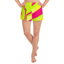 Load image into Gallery viewer, Women&#39;s Athletic Shorts - Neon - Green Cross Clothing,  - Apparel, Clothing, T-shirts, Accessories, Wristbands, Green Cross Clothing - GreenCrossClothing.co, Green Cross Clothing - GreenCrossClothing.co