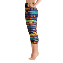 Load image into Gallery viewer, Yoga Capri Leggings - Tribe - Green Cross Clothing,  - Apparel, Clothing, T-shirts, Accessories, Wristbands, Green Cross Clothing - GreenCrossClothing.co, Green Cross Clothing - GreenCrossClothing.co