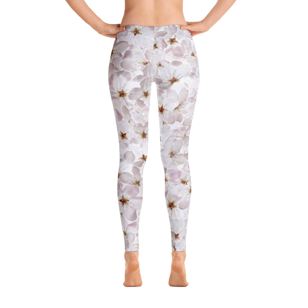 Leggings - Cherry Blossoms - Green Cross Clothing,  - Apparel, Clothing, T-shirts, Accessories, Wristbands, Green Cross Clothing - GreenCrossClothing.co, Green Cross Clothing - GreenCrossClothing.co