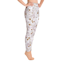 Load image into Gallery viewer, Yoga Leggings - Cherry Blossoms - Green Cross Clothing,  - Apparel, Clothing, T-shirts, Accessories, Wristbands, Green Cross Clothing - GreenCrossClothing.co, Green Cross Clothing - GreenCrossClothing.co